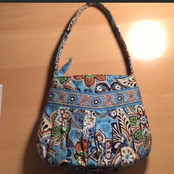Vera Bradley Bali Blue Hannah Handbag - Picture 1 of 3